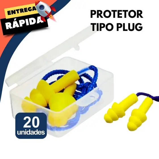 Kit 15/20 Protetor Auricular Plug Silencioso Conforto Alta Proteção Redutor de Ruído Natação Autismo