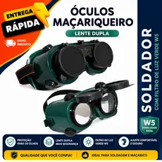 Óculos Maçariqueiro Soldagem Proteção Lente Articulada DeltaPlus Segurança EPI CA 17573