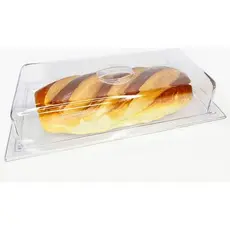 Porta Pães Doces E Salgados Decorada Trança C/tampa 33x13cm