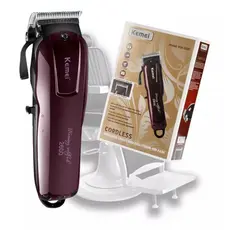 Máquina Kemei Km-2600-G-9W ou KM-2600-P-5W Máquina Cortar Cabelo Elétrico Potente Sem Fio 2000mah
