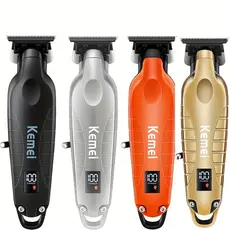 Kemei KM-2293 Aparador Barba e Cabelo Profissional Máquina de Acabamento Recarregavel Hair Clipper