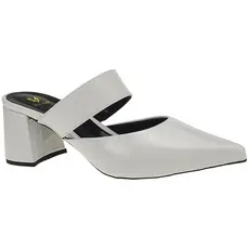 Mule Social Scarpin Feminino Salto Bloco Tamanco Bico Fino 0001