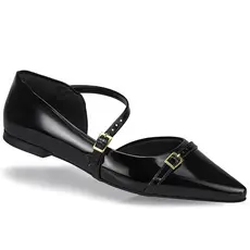 Mule Social Sapato Feminino Sapatilha Saltinho Rasteira Fivelas Slingback 6772
