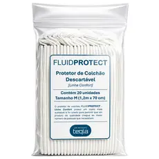 Protetor De Colchão Descartável - 20 Unidades FLUID PROTECT (1,2m X 70cm)