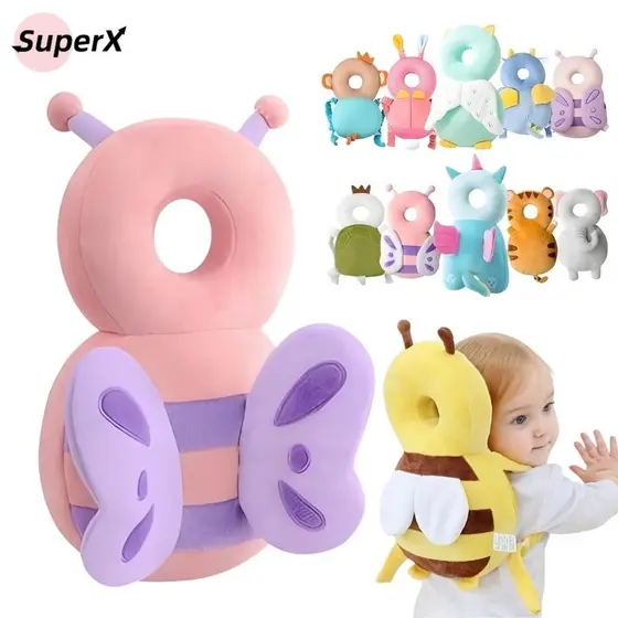 Mochila de Proteção Infantil para Bebês – Protetor de Cabeça com Almofada Anti Impacto e Antiquedas