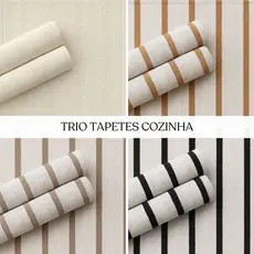 Kit 3 Tapetes de Cozinha Mandacaru 100% Algodão – Jogo com Passadeira Decorativa Chique Top
