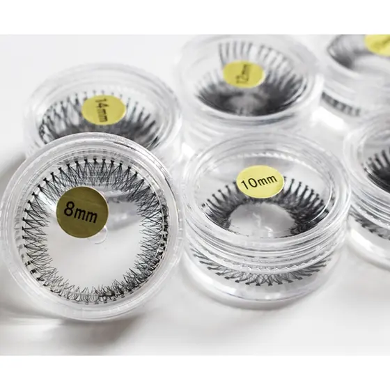 Pacote Com 12  potinhos kit de cílios tufinho com 12 potinhos8mm /10mm /12mm /14mm