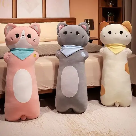 Almofada de gato fofa e macia--2628