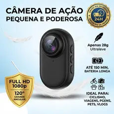 Mini Câmera Esportiva 1080P HD Action Cam Prova D'Água para Moto Bike Capacete Esportes Radicais