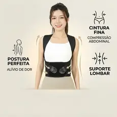 Colete Corretor de Postura Ortopédico Ajustável Cinta para Coluna e Ombros Feminino Masculino