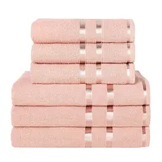 Kit com 6 Toalhas Lyra (3 BANHO + 3 ROSTO) - 100% ALGODÃO