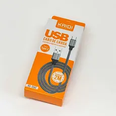 Cabo Turbo iPhone 2 Metros Reforçado Nylon Trancado