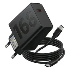 Carregador Turbo 168W Fonte e Cabo Tipo C 6A Carga Ultra Rápida Compatível Com Motorola