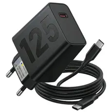 Carregador Turbo 125W Fonte e Cabo Tipo C 6A Carga Ultra Rápida Compatível Com Motorola