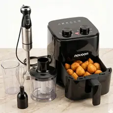 KIT AIR FRYER 2,5L DIGITAL E MIXER INOX COMPLETO