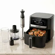 KIT AIR FRYER 8L E MIXER INOX COMPLETO