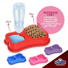 Prato Plástico Comedouro Para Cachorro Animal Ansioso Massageador Grande e Pequeno Porte BPA Free