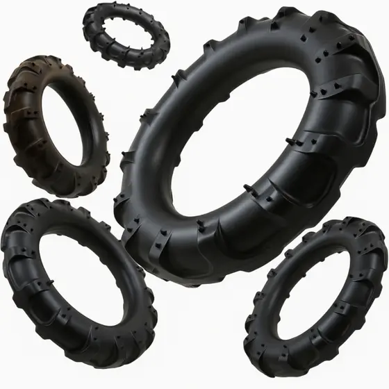 Mordedor Pneu para Cachorro Brinquedo Resistente Pet Cães Pequeno Médio Grande Porte Borracha Maciça Durável Off-Road