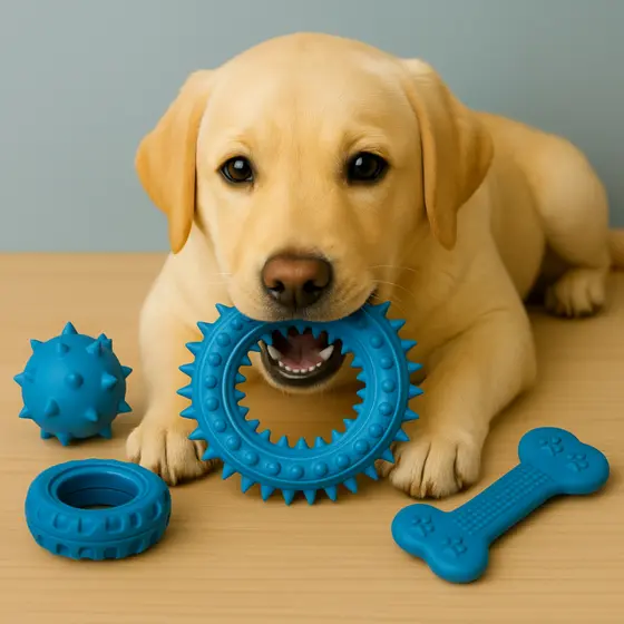 Kit Brinquedos Pet Cães Pequenos Médio Grande Porte Bola Cravo Osso Massageador Pneu Mini Anêmona Mordedor e Estímulo