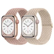 Kit 2 Pulseira De Nylon Para Apple Watch Series 11 10 9 8 7 6 5 SE 3 2 Ultra 3 2 49mm 45mm 45mm 41mm 38mm 46mm 42mm