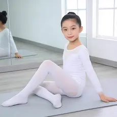Meia Calça Elástica e Respirável para Crianças Ballet e Jazz Ajustável do Tamanho 1 ao 12 anos Conforto e Elastano
