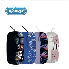 Mouse USB 2.0 Plug & Play para Notebook e Computador Design Ergonômico Cabo Longo 1.2m 4 cores