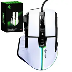 Mouse Gamer Óptico Com Fio USB com 9 Botões 7200 DPI LED RGB Duble Click Compatível com Windows Mac