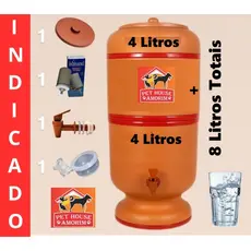 Filtro de Barro 8 Litros Completo Tradicional com Vela, Boia e Torneira Jaboticabal Bebedouro D'água  - Envio Imediato !