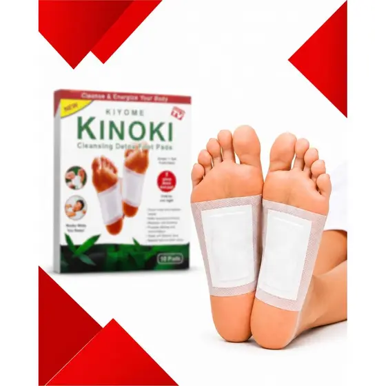 10 Kinoki Detox Para os Pés Adesivo Noturno Desintoxicante