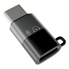 Adaptador Tipo C Para Cabo De Carregador De iPhone Lightning Preto