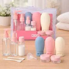 Kit Viagem 11 Itens Frascos Potes Spray Cremes Shampoo