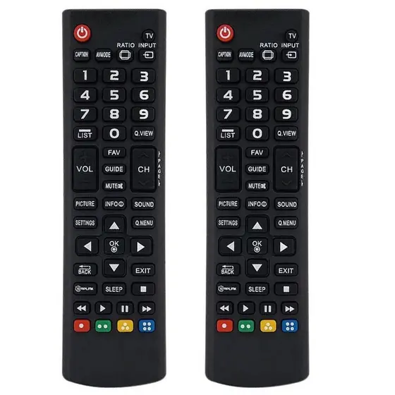 Kit com 2 Controle Compatível Tv Lcd Led Plasma LG Akb73715613 32LN540B 32LN536B 32LN5400 39LN5400
