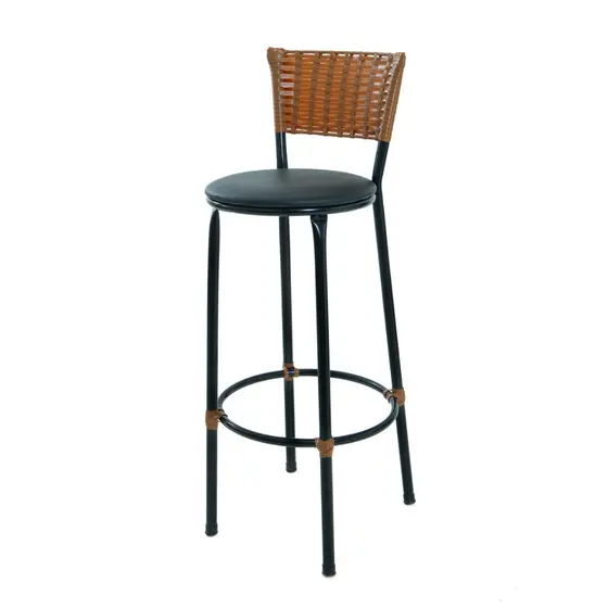 1 banqueta alta 93 cm junco imbuia cozinha area gourmet