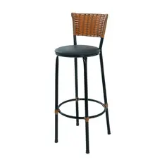 1 banqueta alta 93 cm junco imbuia cozinha area gourmet