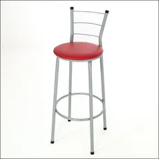 1 BANQUETA ALTA 3 ARAME ESTRUTURA PRATA DE COZINHA AREA GOURMET MOVEIS