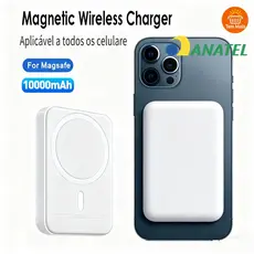 Carregador De Indução Portátil Para iPhone Magsafe Carga De Bateria Sem Fio 3000mAh/5000mAH/10000mah
