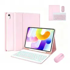 capa com teclado iluminado e mouse para iPad 7ª ou 8ª ou 9ª Geração, ipad pro 10,5polegadas e air3