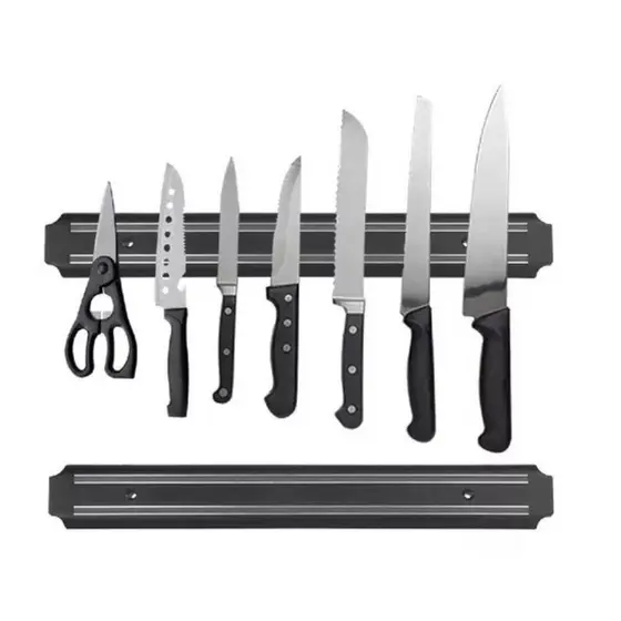 kit 1 Barra Magnética Imã Facas Cozinha Churrasqueira 33/55cm