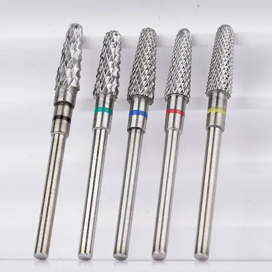 Brocas de Tungstênio para Unhas - Conjunto Multifuncional com Corte Metal Duro （S014)
