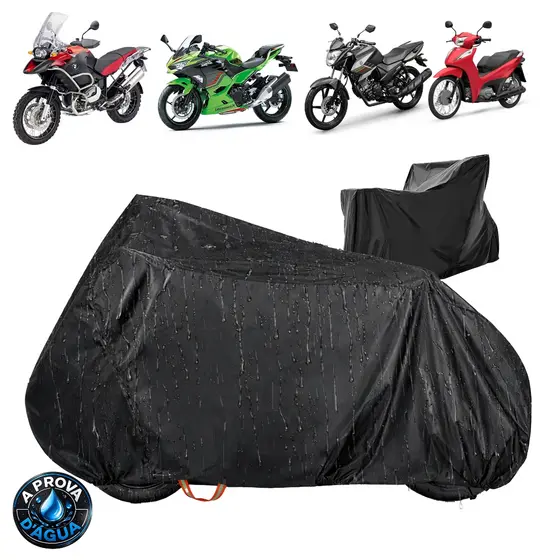 Capa Moto Para Cobrir Moto Impermeável Proteção Total Sol Chuva Poeira Anti-UV Capa Moto Resistente