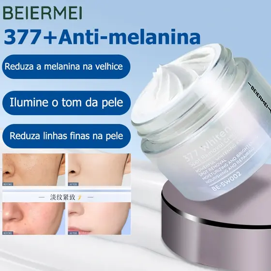 |BEIERMEI Creme Clareador de Manchas 377 30g/1.0FL.OZ| Clareamento intenso e remoção de manchas Hidratação e clareamento