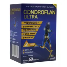 Condroflan Ultra Colágeno Tipo I I Vitamina D & Magnésio Airela - 60 cápsulas