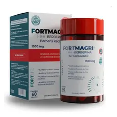 Suplemento Fortmagri Berberina 1500mg Com 60 Cápsulas FortLife