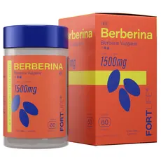 Berberina 500mg Por Dose C/60 Cápsulas - Fortlife