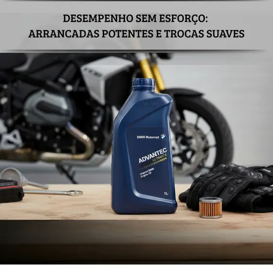 Óleo BMW Advantec Ultimate 5W40 Sintético 4T Original Motoqueiro Alta Cilindrada Revisão Peças Top