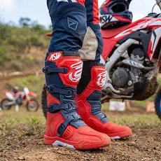 Bota Moto ASW Image Enduro Trilha Motocross Off-Road Proteção Segurança Resistente Rápida Sola Forte