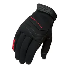 Luva X11 Nitro Win Preta Moto Touchscreen Neoprene Reforço Palma Polegar Confortável para Uso Urbano