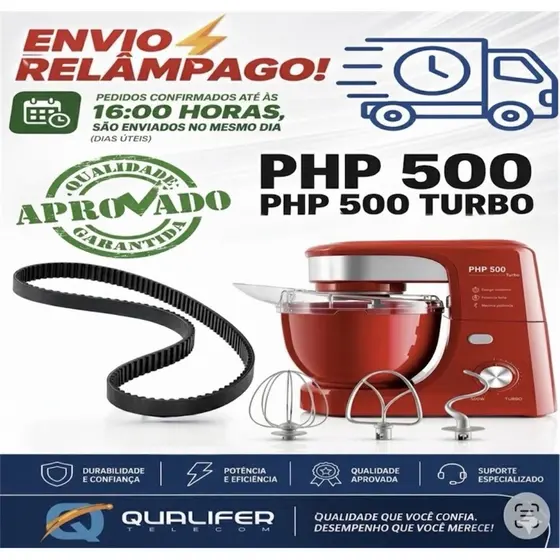 Correia batedeira Planetaria PHP500/Php500turbo