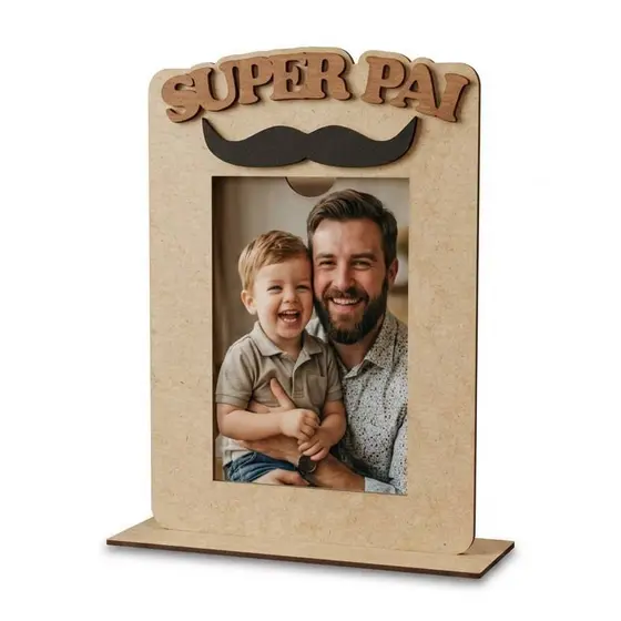 Porta Retrato Super Pai lembrancinhas Quadro Personalizado