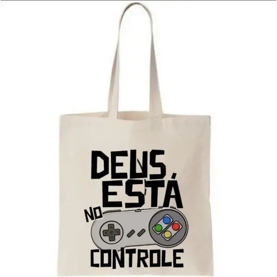 Bolsa Ecobag Deus Está No Controle 100%nylon